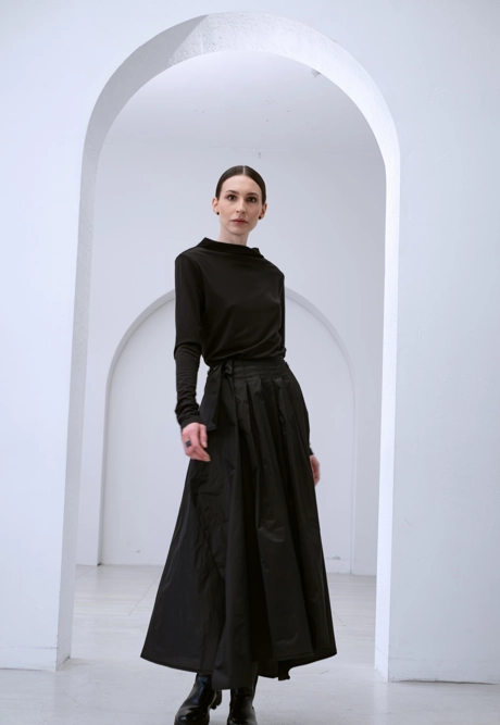 Юбка трансформер тафта черный - фото 3